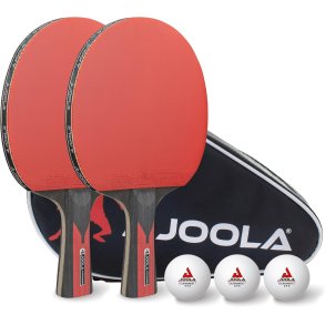 Joola Bordtennisbat Duo Carbon St - 2 bat + 3 bolde