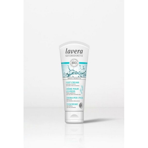 Lavera Naturkosmetik Foot Cream w. Healing Clay &amp; Macadamia - 75 ml.