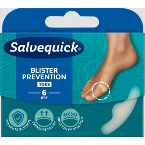 SALVEQUICK BLISTER TOES - 6 stk.