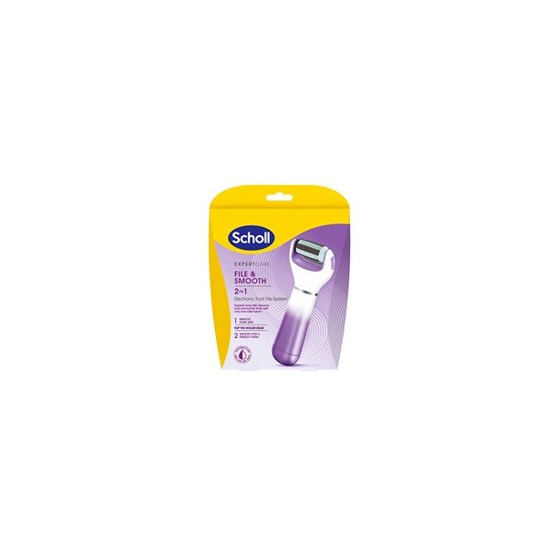Scholl 2in1 Smooth Electronic Foot Care System - 1 stk