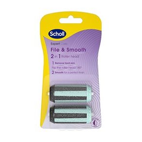 Scholl File & Smooth 2in1 Roller Head, fodfil - 2 stk.