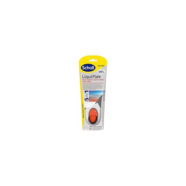 Scholl Insoles Liquiflex Extra Support (S), sko str. 35,5-40,5 - 2 stk. 