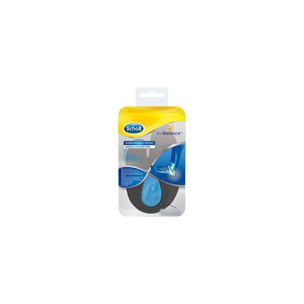 Scholl Med Insoles Heel (L), sko str. 42,5-45 - 2 stk. 
