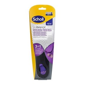Scholl Med Insoles Plantar Fasciitis (L), sko str. 42,5-45 - 2 stk. 