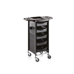 Accademy 50 Frisrvogn med 5 skuffer - Sort