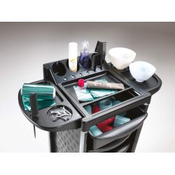 Accademy 300 Frisrvogn med 6 skuffer - Sort