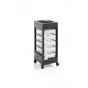 Milano frisrvogn med 5 skuffer - Hvid