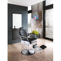 Hair Davidson Professionel Barberstol - Sort