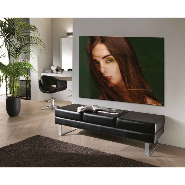 People Daybed/aflang puf til venteværelse - 161 x 55 x 45 cm. - Sort