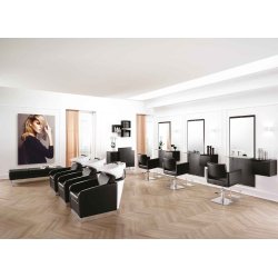 People Daybed/aflang puf til ventevrelse - 161 x 55 x 45 cm. - Sort