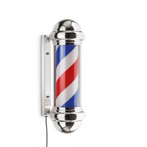 Barberpole Classic - Roterende baber pole med LED lys - 72 cm.