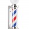 Barberpole Lux - Roterende baber pole med LED lys - 82 cm.