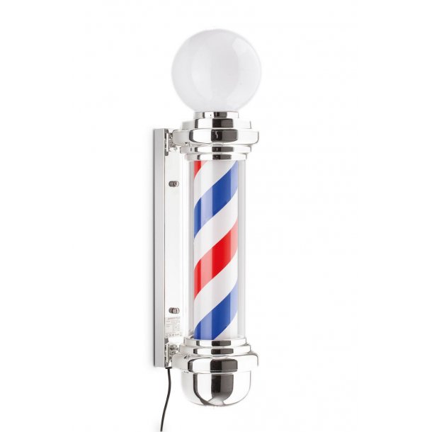 Barberpole Lux - Roterende baber pole med LED lys - 82 cm.