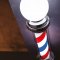 Barberpole Lux - Roterende baber pole med LED lys - 82 cm.