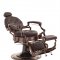 Hair Custom Roadster Professionel Barberstol - Mrkbrun/Messing