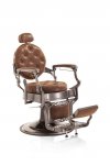 Hair Custom Roadster Professionel Barberstol - Brun/Titanium