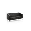 Lucky Black Sofa til ventev�relse - 141 x 69 x 68 cm.