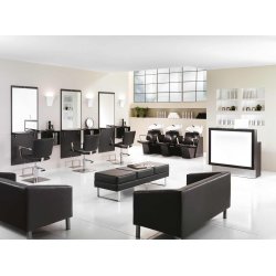 Alpha Professionel Frisrvask med stol - Sort