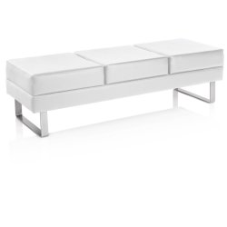 People Daybed/aflang puf til ventevrelse - 161 x 55 x 45 cm. - Hvid