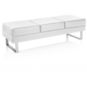 People Daybed/aflang puf til ventevrelse - 161 x 55 x 45 cm. - Hvid