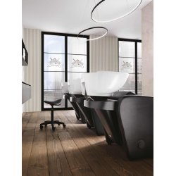 Class Confort Professionel Frisrvask med stol - Sort