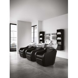 Omega Plus Professionel Frisrvask med stol - Sort