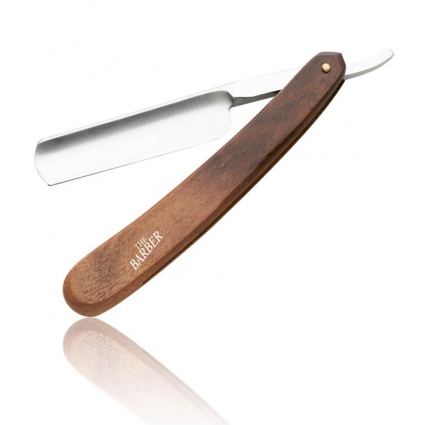 The Barber Wood Inox Edge Barberkniv - Tr