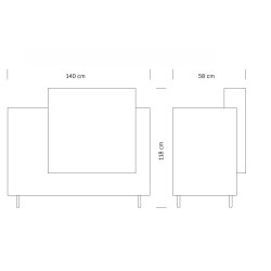 Atrium Consolle Professionel Receptionsdisk - Mrk