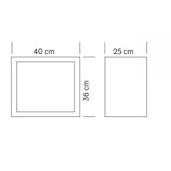 Expedit Cube Vghngt Reol - 40x35x25 cm. - Mrk