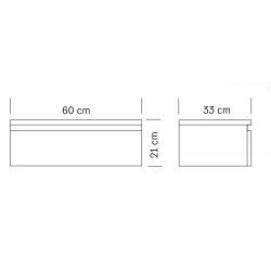 Expedit Service Vghngt Skuffe - 60x33x21 cm. - Mrk