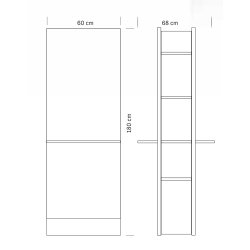 Luce Duo Professionelt Frisrspejl med hylde