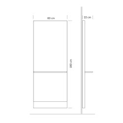 Luce Professionelt Frisrspejl med hylde