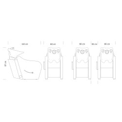 Omega Plus Professionel Frisrvask med stol - Sort