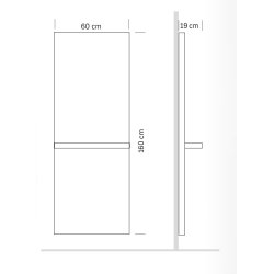 Reflectio Full Professionelt Frisrspejl med hylde