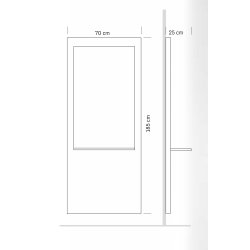 Specula Wood Professionelt Frisrspejl med hylde