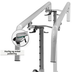 Gangbarre Eksklusiv i metal - Til brn og voksne - 300 cm.