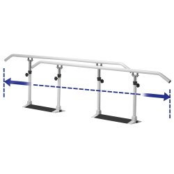 Gangbarre i metal - Sammenklappelig - Flere lngder