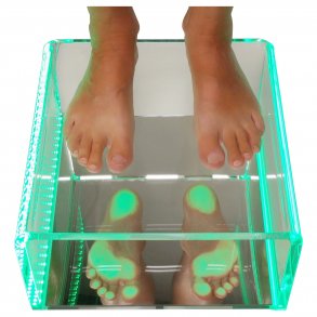 Podoskop i plexiglas