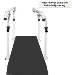 Gangbarre i metal med gulv - Flere lngder