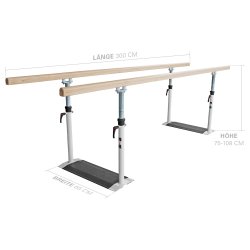 Gangbarre i tr - Sammenklappelig - 3 m.