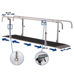 Gangbarre Eksklusiv i metal - Til brn og voksne - 300 cm.