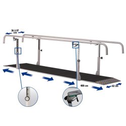 Gangbarre Eksklusiv i metal - Til brn og voksne - 400 cm.