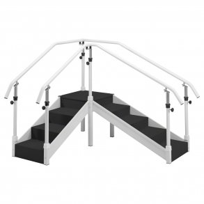 Trningstrappe med justerbart gelnder - Hjrneversion