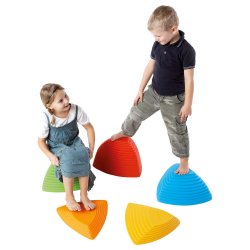 Bjergtoppe til koordinering og balance - St med 5 stk.