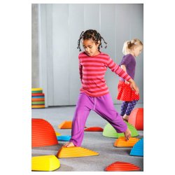 Flodsten og bjergtoppe - Udvikling af balance og koordination - St med 11 dele