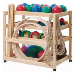 Opbevaringsvogn til gymnastikudstyr 