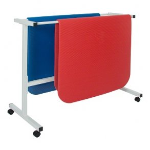 Opbevaringsvogn med hjul til trningsmtter - Til 10 mtter