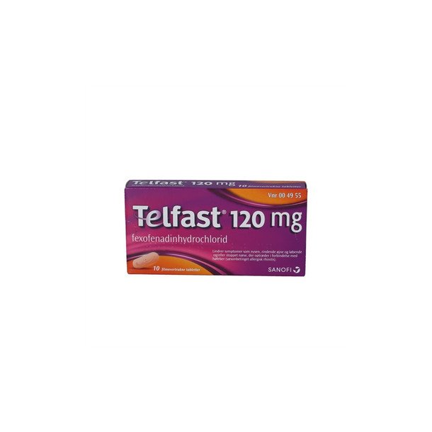 Telfast 120 mg - 10 stk.