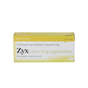 Zyx sugetabletter citron 3 mg - 20 stk. 