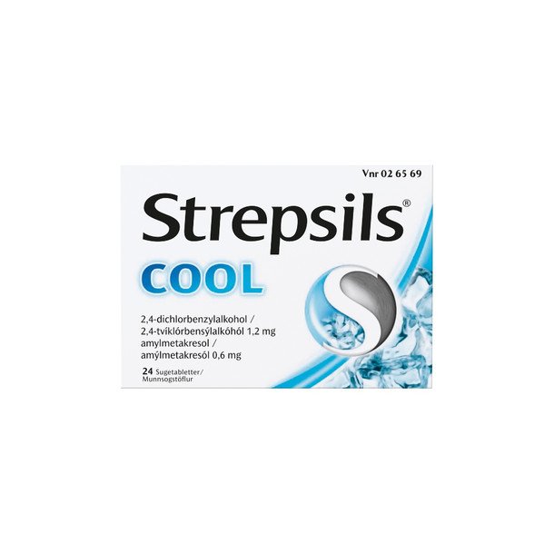 Strepsils Cool Sugetabletter - 24 stk.